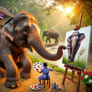 Suda, l’Artiste Inattendue : Comment un Éléphant Réinvente la Peinture. De la Jungle à la Galerie : Suda, l’Éléphant dont les Œuvres Font le Tour du Monde.